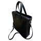 Geanta dama piele naturala Premium - EMILY -Black Code Leather 