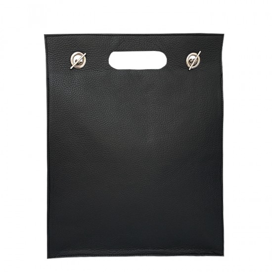 Geanta dama piele naturala Premium - GEORGIA -Black Code Leather