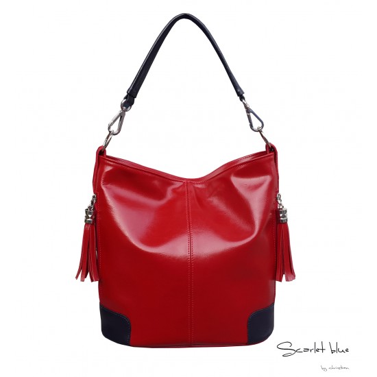 Geanta dama piele naturala - MC 11 Scarlet Blue Premium Leather
