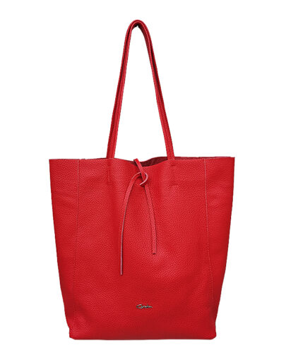 Geanta piele naturala - Basic Bag Rosu