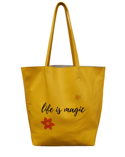 Geanta din piele naturala - Basic Bag Flower