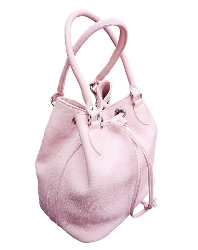 Bucket Bag Powder Soft Leather