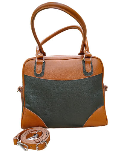 Geanta Din Piele Naturala F 70 - Khatia Kaki - MC Leather