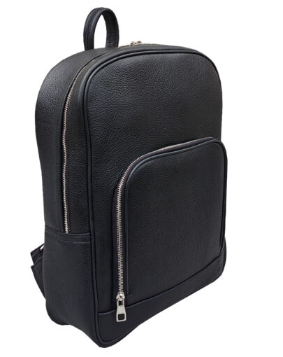 Rucsac laptop 15" inch din piele naturală, lucrat manual în România, design clasic MC Leather